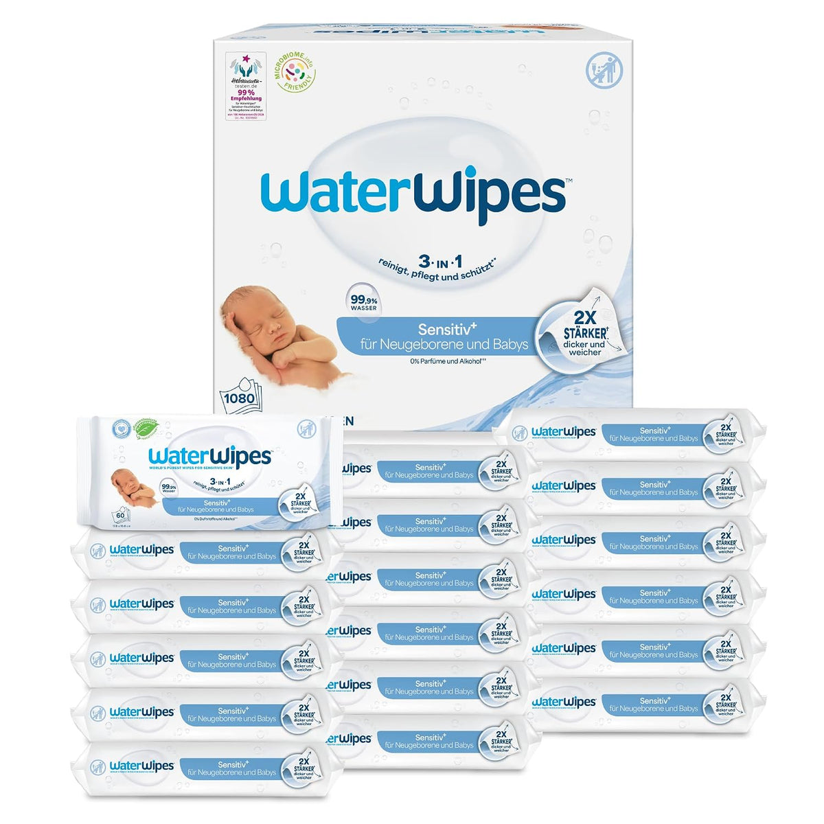 WaterWipes Original Baby Wipes · 18 × 60 Tücher
